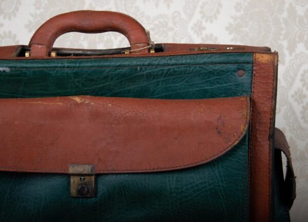 borsa-cuoio-tela-verde-marrone-dettaglio-siena-shop